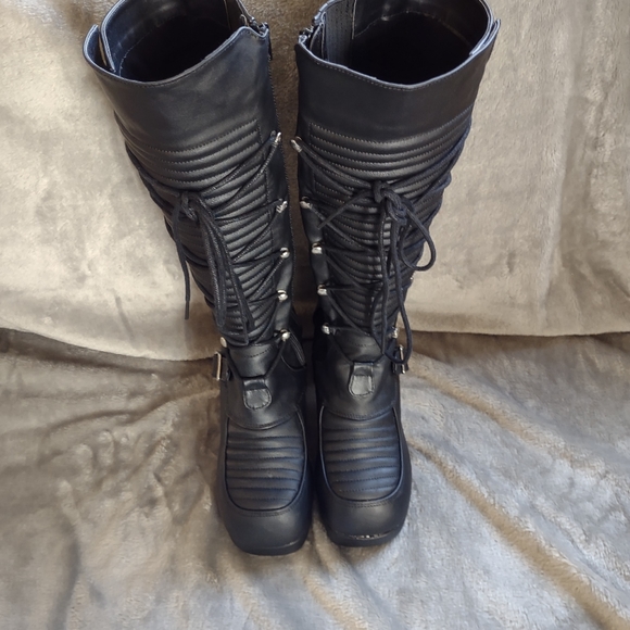 Black Platform Punk Goth Demonia Gothika-200 Boots size 11 NIB - Picture 5 of 9